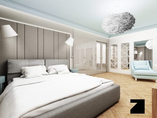 projekt luksusowej sypialni - Lesinska